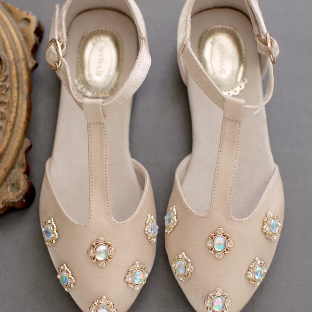 Girls Flat Dress Shoes Size 3 New